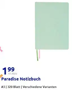Action Paradise Notizbuch Angebot