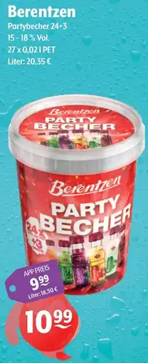 Getränke Hoffmann Berentzen Partybecher Angebot