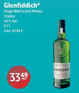Getränke Hoffmann Glenfiddich Single Malt Scotch Whisky 12 Jahre Angebot