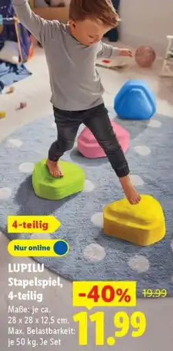 Lidl LUPILU Stapelspiel, 4-teilig Angebot