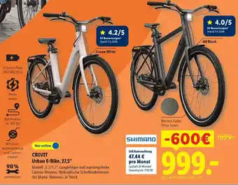 CRIVIT Urban E-Bike, 27,5"