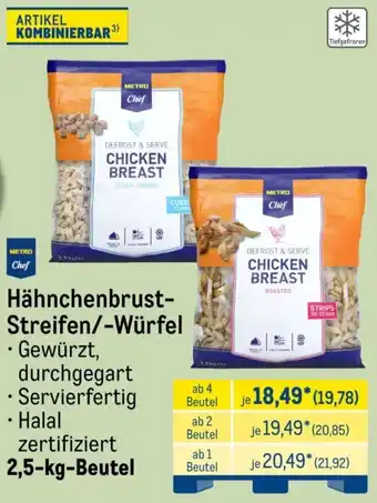 METRO Chef Hähnchenbrust Streifen/-Würfel
