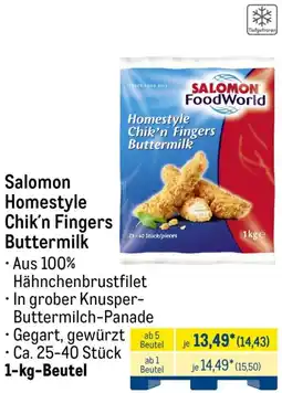 METRO Salomon Homestyle Chik'n Fingers Buttermilk Angebot