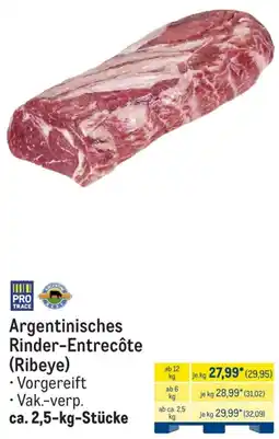 METRO Argentinisches Rinder-Entrecôte (Ribeye) Angebot