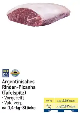 METRO Argentinisches Rinder-Picanha (Tafelspitz) Angebot