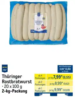 METRO METRO Chef Thüringer Rostbratwurst Angebot