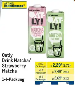 METRO Oatly Drink Matcha/ Strawberry Matcha Angebot