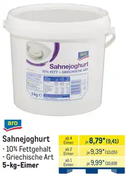 METRO aro Sahnejoghurt Angebot
