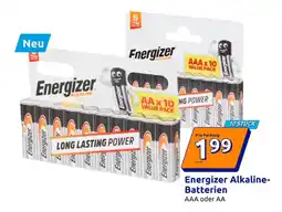 Action Energizer alkaline-batterien aaa oder aa Angebot