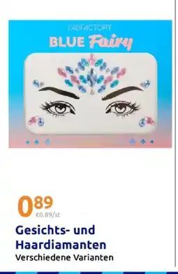 Action Fabfactory blue fairy gesicht- und haardiamanten Angebot