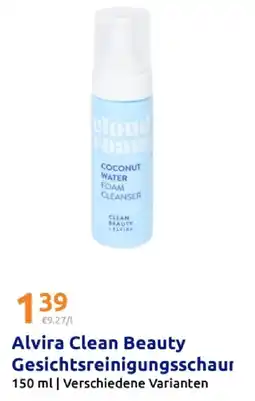Action Alvira clean beauty gesichtsreinigungsschaum Angebot