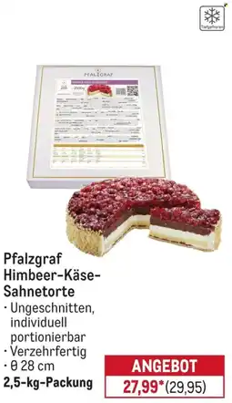 METRO Pfalzgraf Himbeer-Käse Sahnetorte Angebot