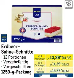 METRO METRO Chef Erdbeer Sahne-Schnitte Angebot