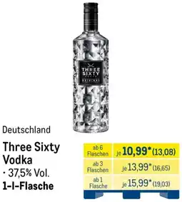 METRO Three Sixty Vodka Angebot