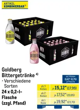 METRO Goldberg Bittergetränke Angebot