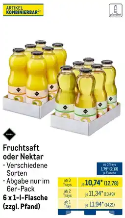 METRO RIOBA Fruchtsaft oder Nektar Angebot
