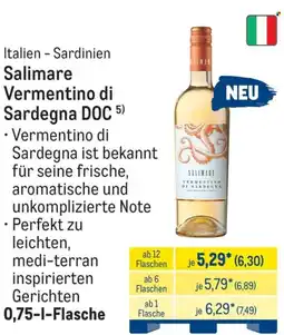 METRO Salimare Vermentino di Sardegna DOC Angebot