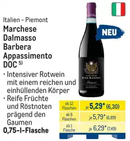 METRO Marchese Dalmasso Barbera Appassimento DOC Angebot