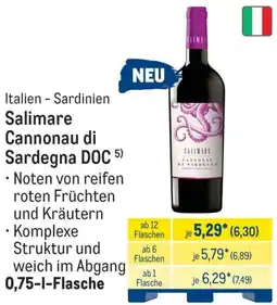 METRO Salimare Cannonau di Sardegna DOC Angebot