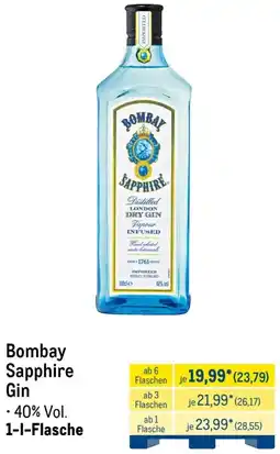 METRO Bombay Sapphire Gin Angebot
