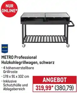 METRO METRO Professional Holzkohlegrillwagen, schwarz Angebot