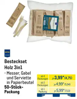 METRO METRO PROFESSIONAL Besteckset Holz 3in1 Angebot