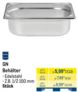 METRO METRO PROFESSIONAL GN Behälter Angebot