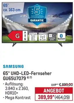 METRO SAMSUNG 65" UHD-LED-Fernseher GU65U7079 Angebot