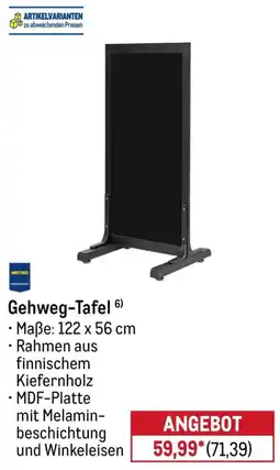 METRO METRO PROFESSIONAL Gehweg-Tafel Angebot