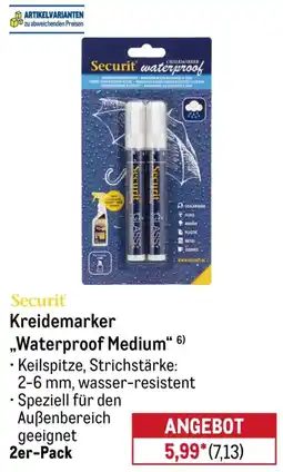 METRO Securit Kreidemarker ,,Waterproof Medium" Angebot