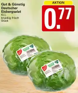 WEZ Gut & Günstig Deutscher Eisbergsalat Angebot