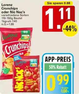 WEZ Lorenz Crunchips oder Nic Nac's Angebot