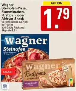 WEZ Wagner Steinofen-Pizza, Flammkuchen, Rustipani oder Airfryer Snack Angebot