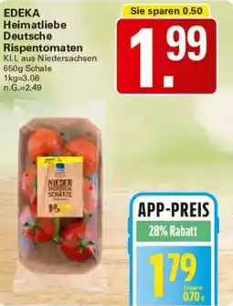 WEZ EDEKA Heimatliebe Deutsche Rispentomaten Angebot