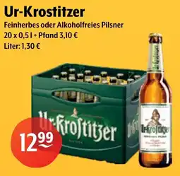Getränke Hoffmann Ur-Krostitzer Feinherbes oder Alkoholfreies Pilsner Angebot