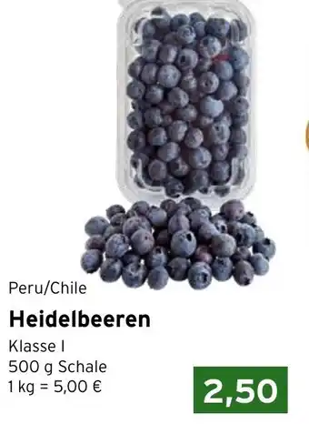 CAP Markt Heidelbeeren 500g Angebot