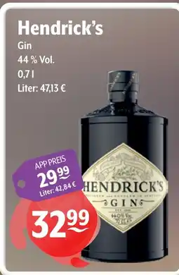 Getränke Hoffmann Hendrick's Gin Angebot