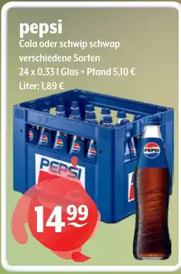 Getränke Hoffmann pepsi Cola oder schwip schwap Angebot