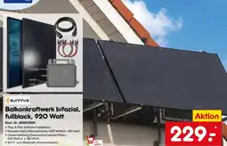 Netto Marken-Discount sunniva Balkonkraftwerk bifazial, fullblack, 920 Watt Angebot
