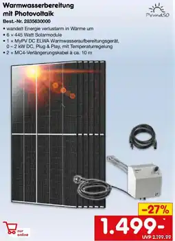 Netto Marken-Discount PVundSO Warmwasserbereitung mit Photovoltaik Angebot