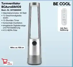 Netto Marken-Discount BE COOL Turmventilator BCAuraSilk102 Angebot