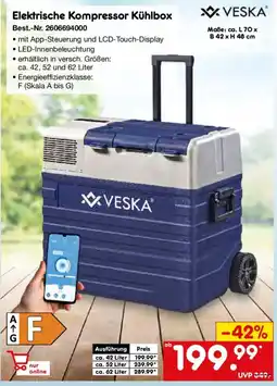 Netto Marken-Discount VESKA Elektrische Kompressor Kühlbox Angebot