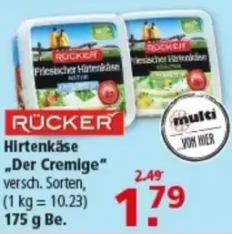 Multi Markt RÜCKER Hirtenkäse Der Cremige Angebot
