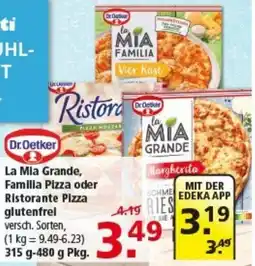 Multi Markt Dr.Oetker La Mia Grande, Familia Pizza oder Ristorante Pizza glutenfrei Angebot