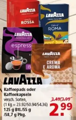 Multi Markt LAVAZZA Kaffeepads oder Kaffeekapseln Angebot