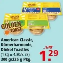 Multi Markt American Classic, Kömerharmonie, Dinkel Toasties Angebot