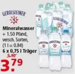 Multi Markt Gerolsteiner mineralwasser Angebot