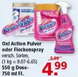 Multi Markt Oxi Action Pulver oder Fleckenspray Angebot