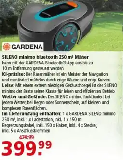 Multi Markt GARDENA SILENO minimo bluetooth 250 m² Mäher Angebot