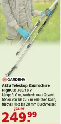Multi Markt GARDENA Akku Teleskop Baumschere HighCut 360/18 V Angebot